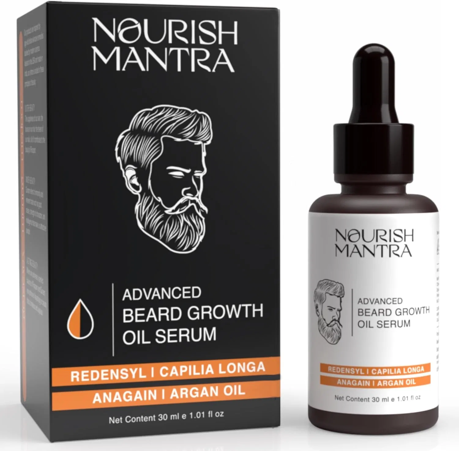 Масло для роста бороды Advanced Beard Growth Oil 30 мл от NOURISH MANTRA Nourish Mantra