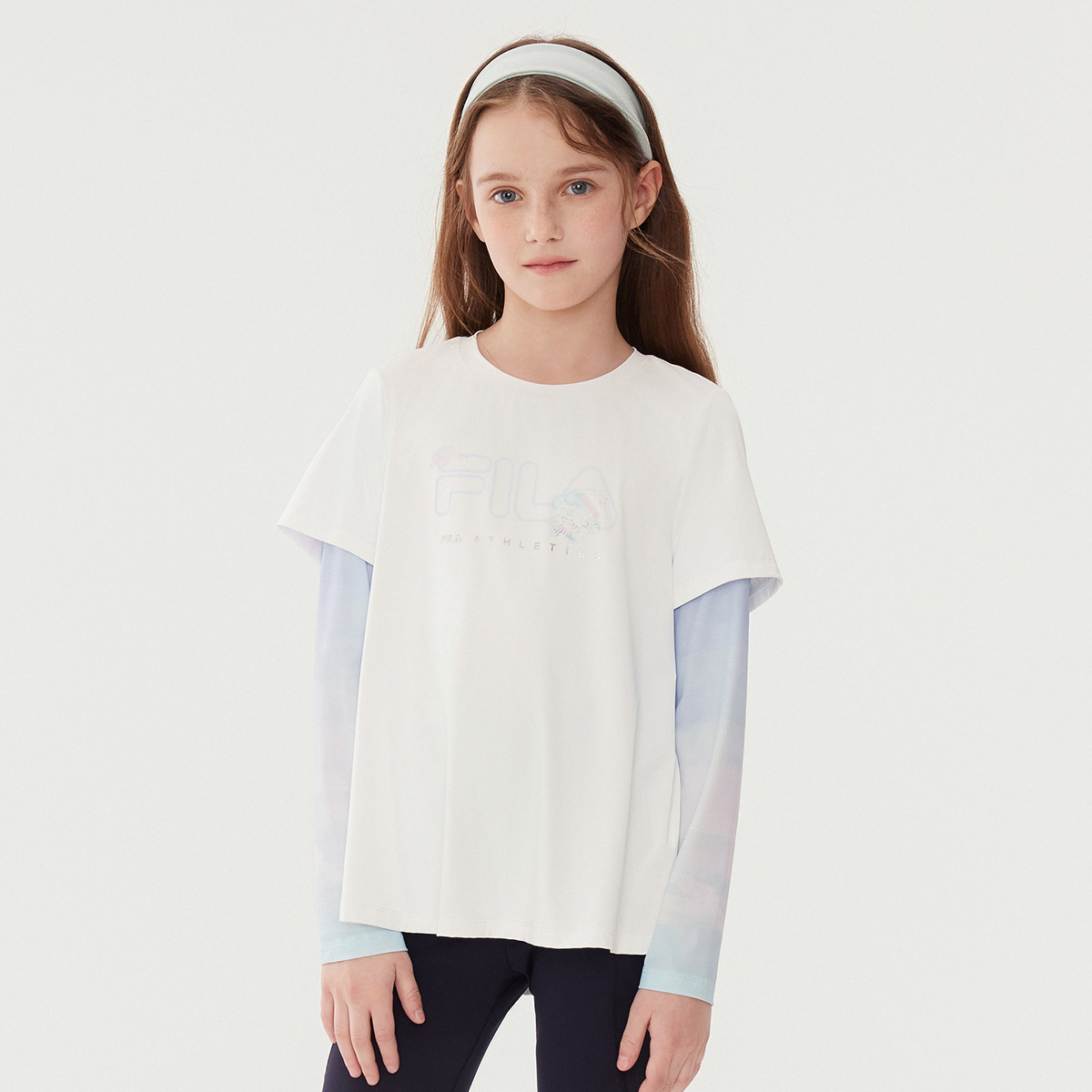 Футболка для детей 3-7 лет FILA KIDS, белый — фото 4