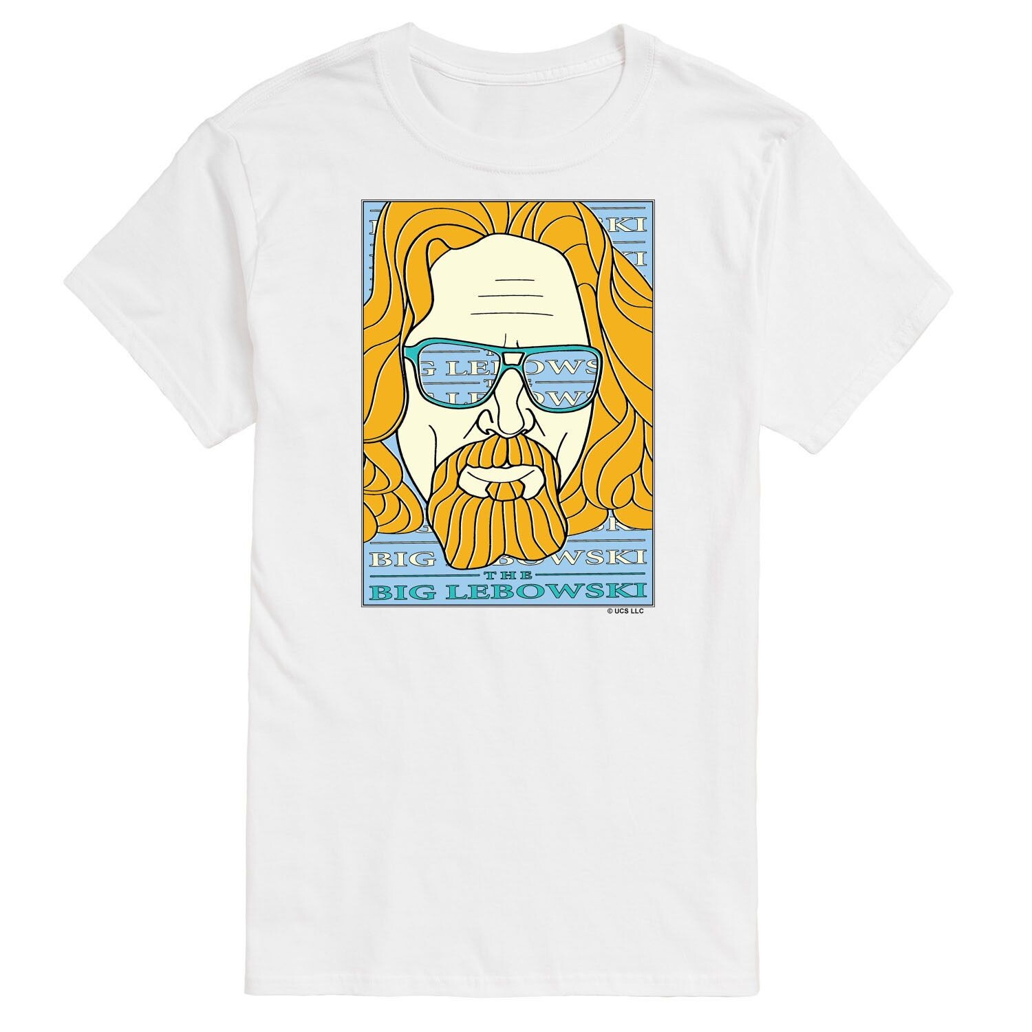 

Футболка с плакатом Big & Tall The Big Lebowski Rock Era License, белый