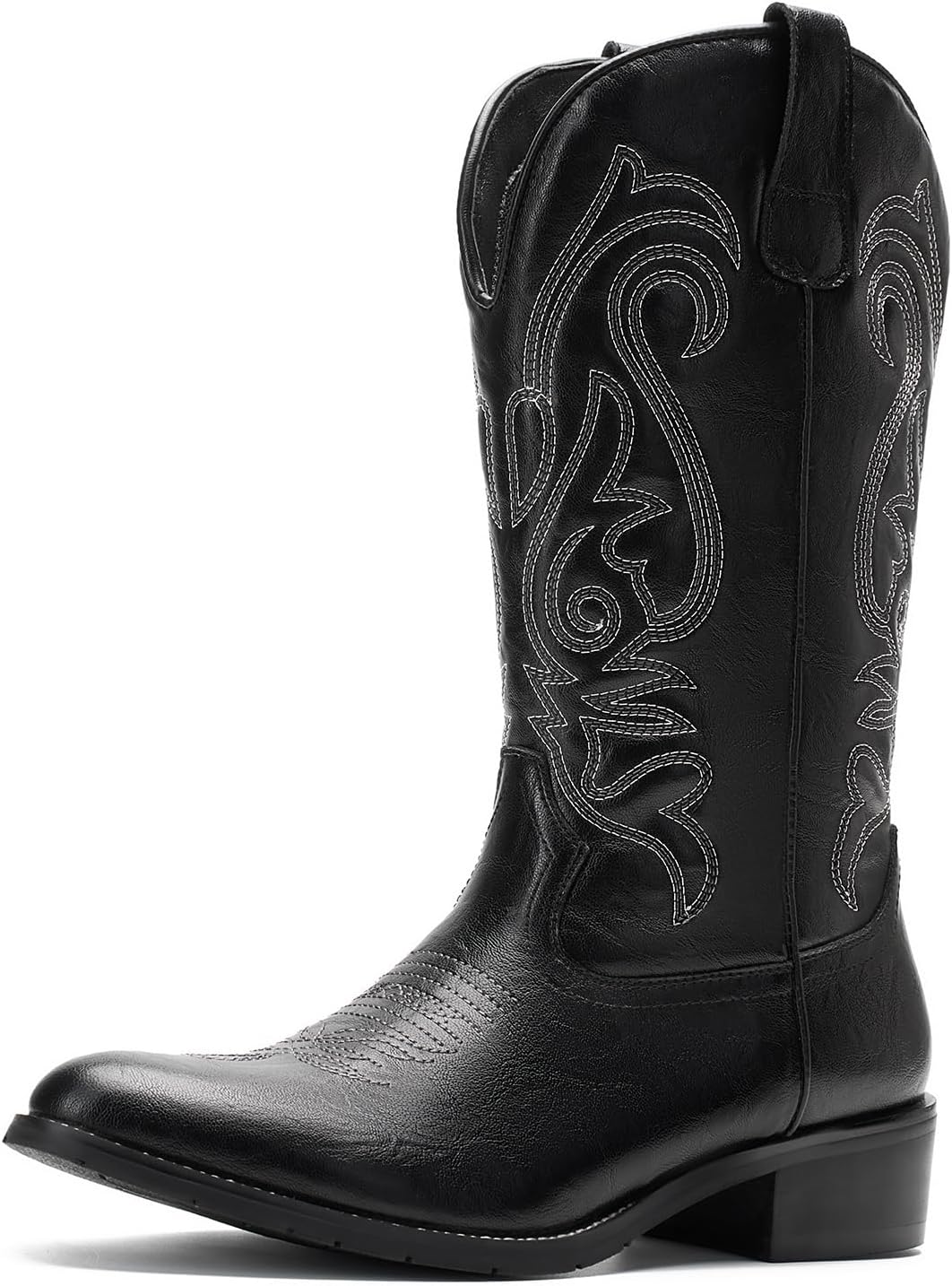 

Мужские ковбойские сапоги TruVeld с заостренным носком, в ретро-западном стиле с вышивкой, ботас вакирас для мужчин, черный