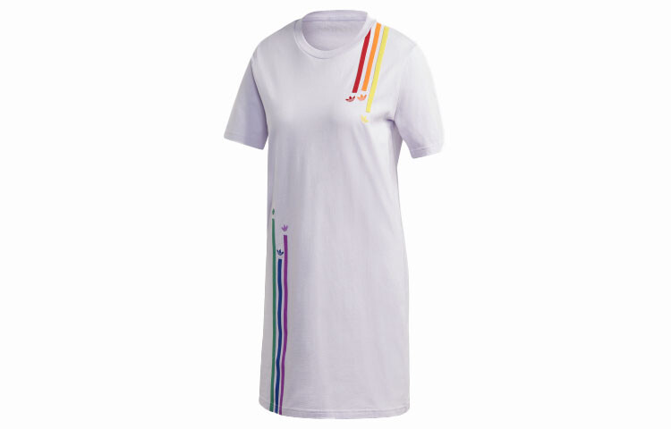 

Платье с короткими рукавами женское сиреневое Adidas Originals