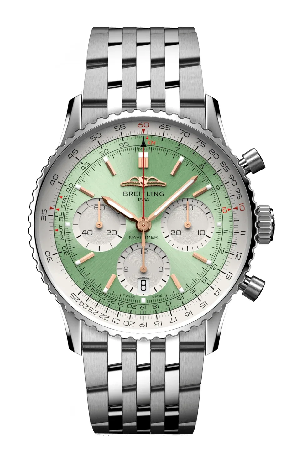 NAVITIMER B01 Хронограф 41 - AB0139211L1A1 BREITLING, серебряный