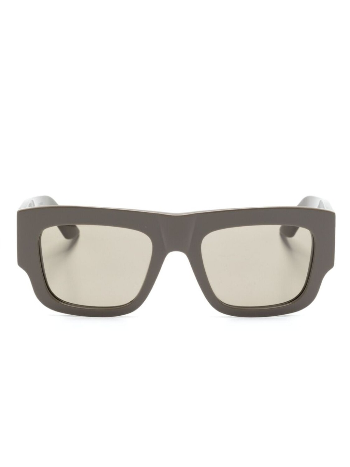 

Солнцезащитные очки в квадратной оправе с логотипом Alexander McQueen Eyewear, коричневый