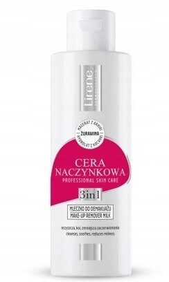 

Lirene, Молочко для снятия макияжа 3в1 для сосудистой кожи, 200 мл