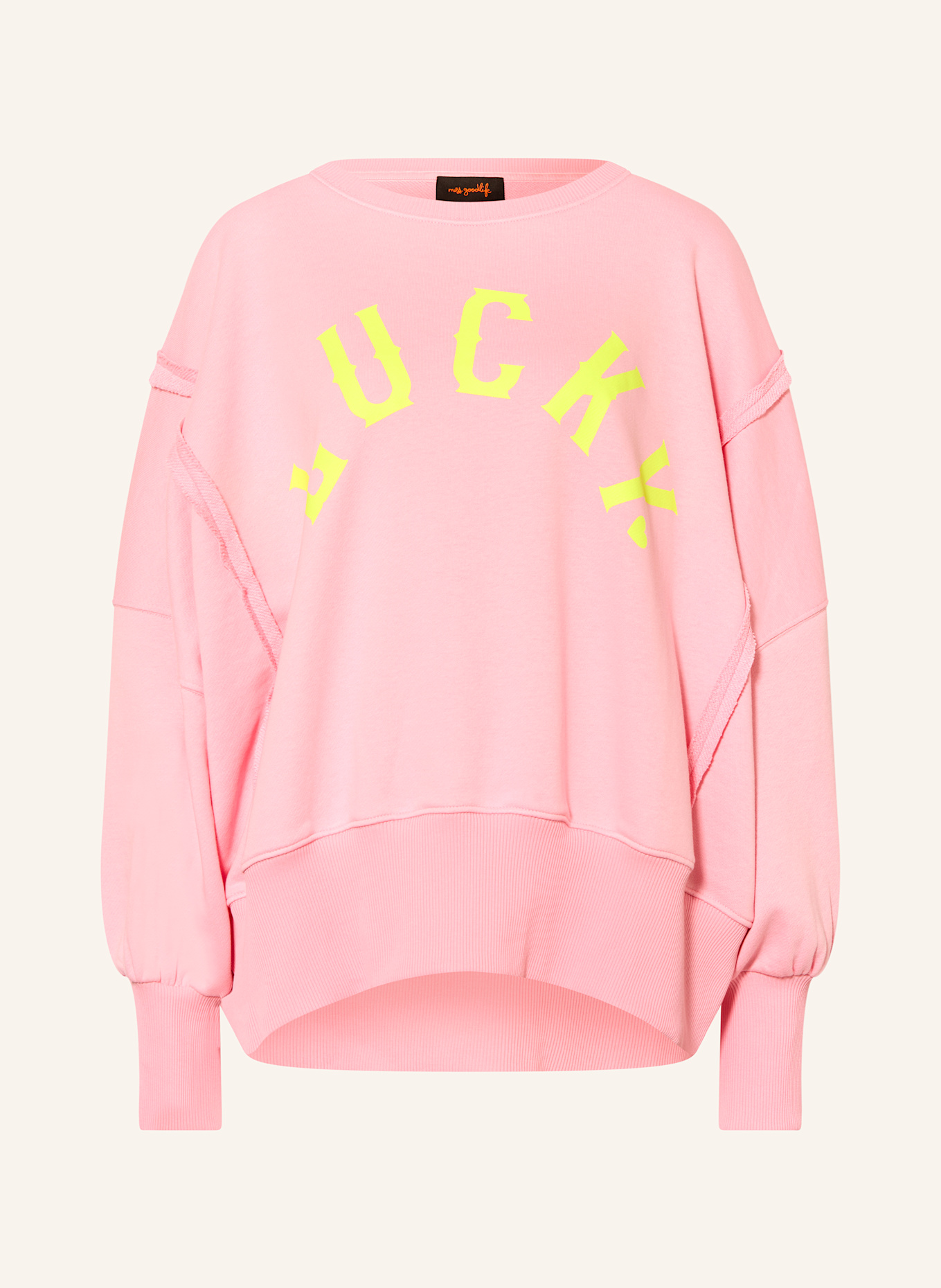 

Свитшот счастливый Miss Goodlife, розовый