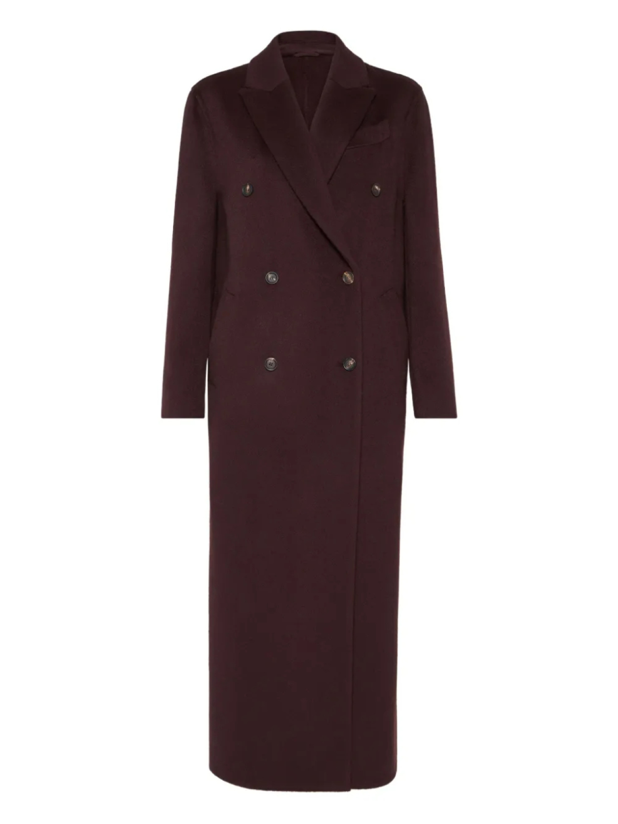 

Brunello Cucinelli двубортное пальто, красный