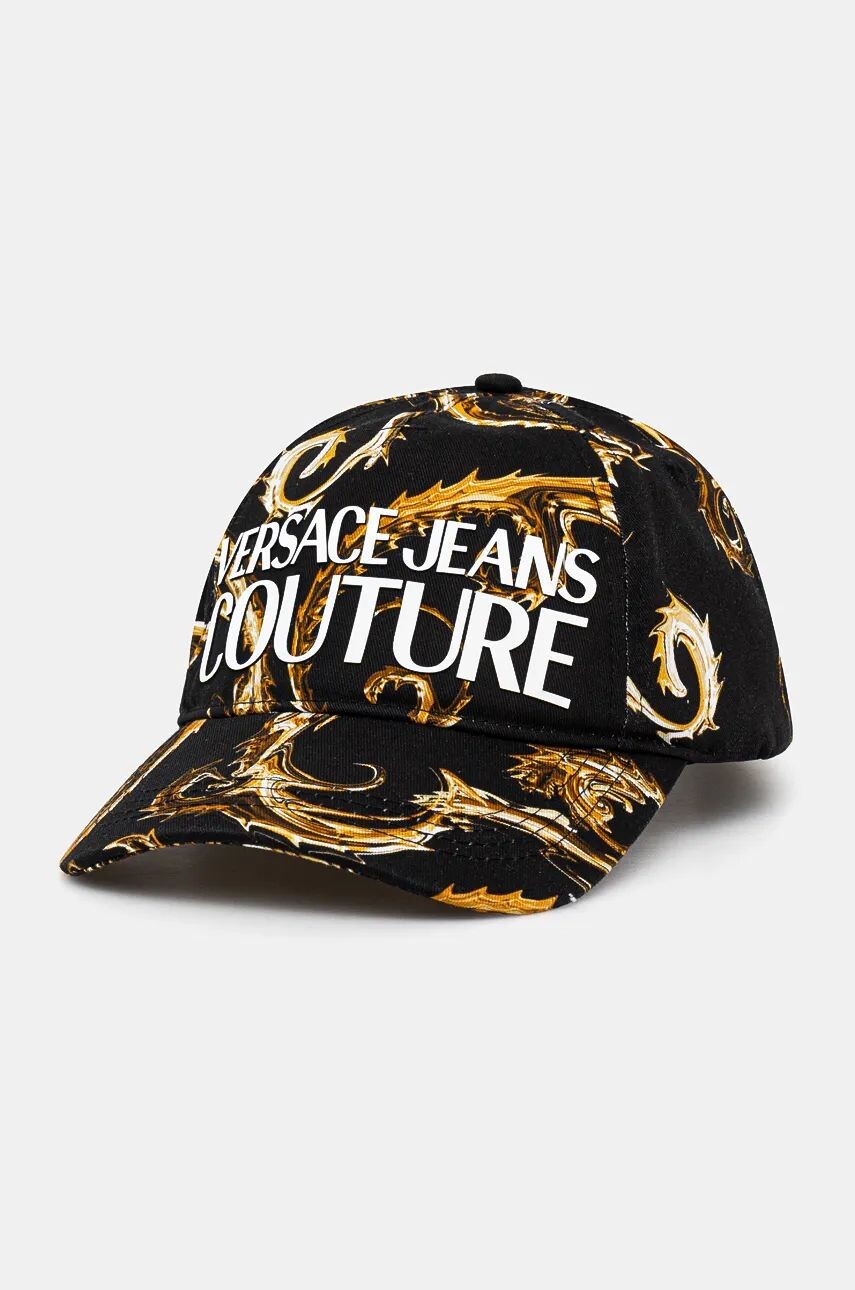 

Бейсболка из хлопка Versace Jeans Couture, черный