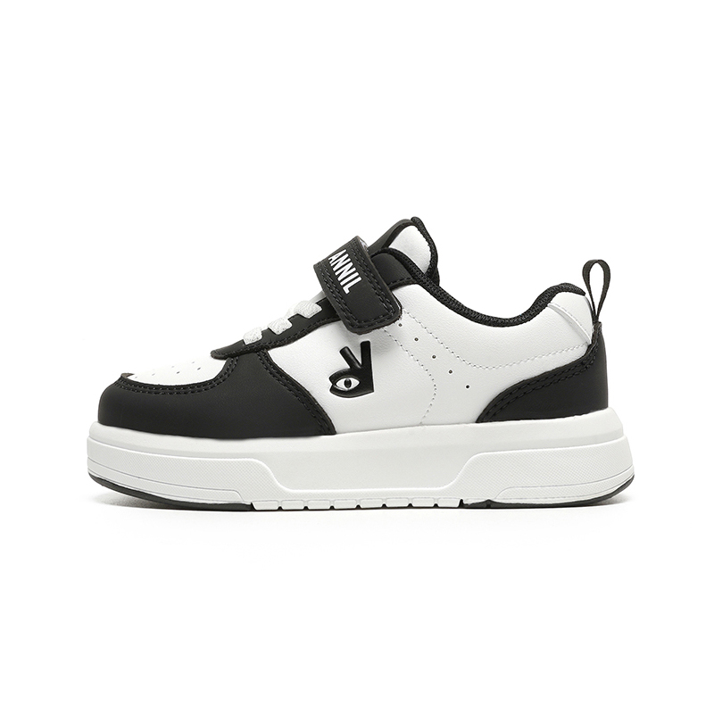 

Annil Скользоустойчивые противоударные износостойкие низкие детские скейтбординговые туфли Black White Kids