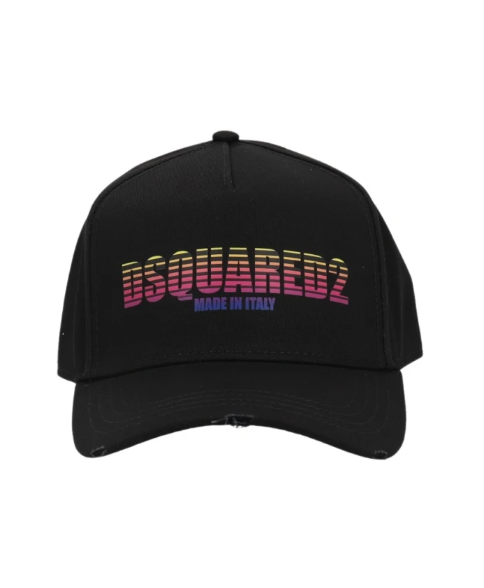 

Хлопковая бейсболка Dsquared2, черный