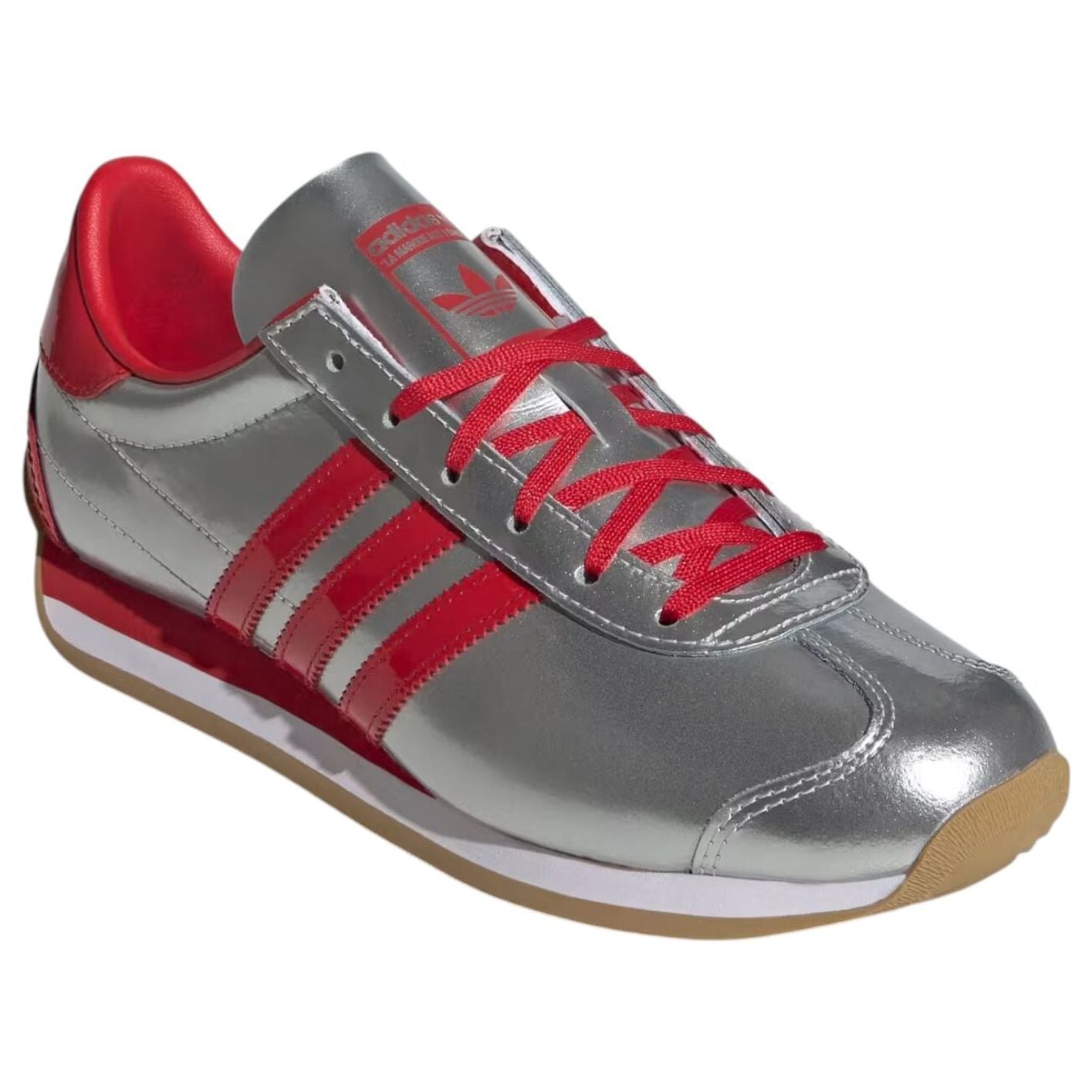 Кроссовки (WMNS) adidas Country 'Silver Metallic Better Scarlet' — фото 2