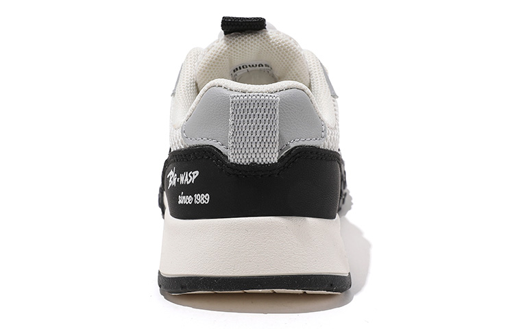 Детские скейтерские кроссовки Low Top Kids' BIG WASP, бежево-черные — фото 4