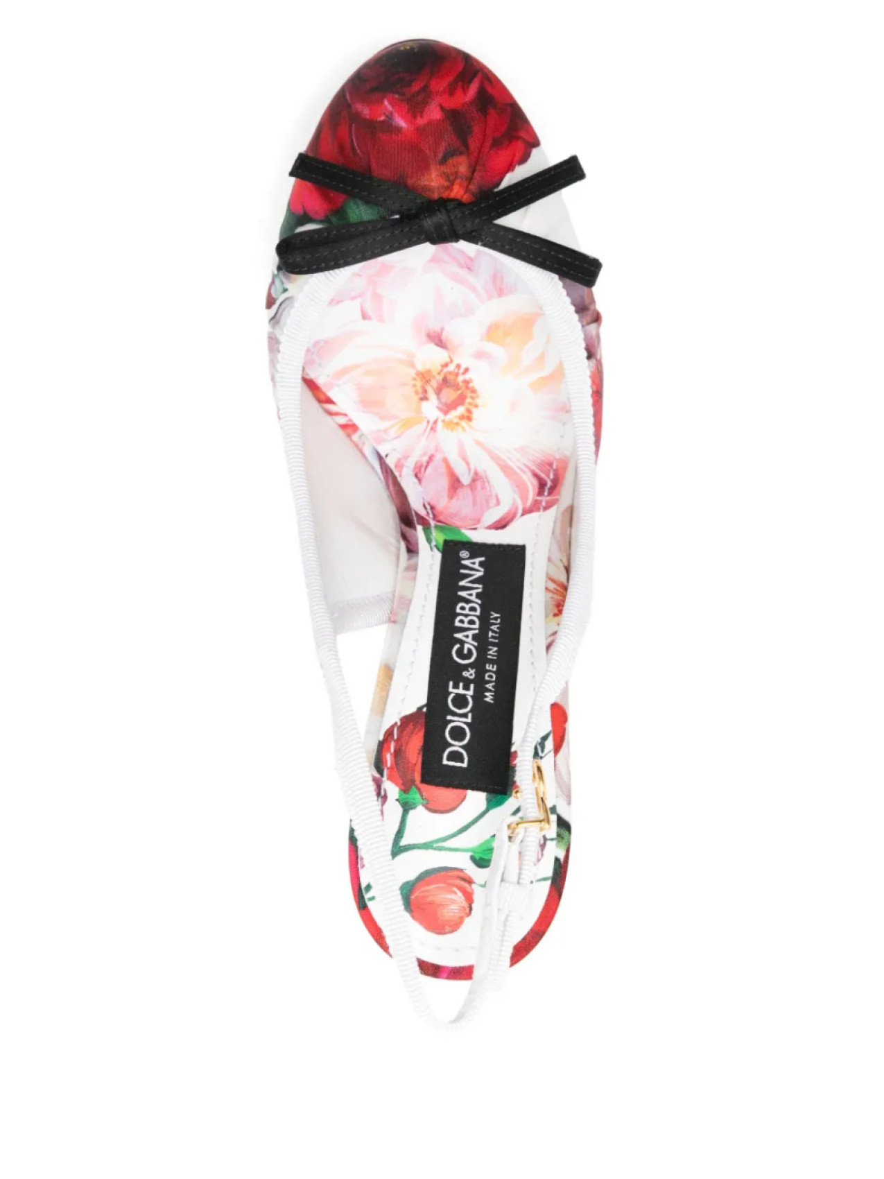 Атласные туфли-лодочки с открытой пяткой Dolce & Gabbana, белый — фото 4