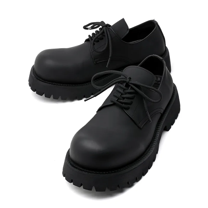 CHILANG Мужские повседневные туфли из микрофибровой кожи матовый black — фото 4
