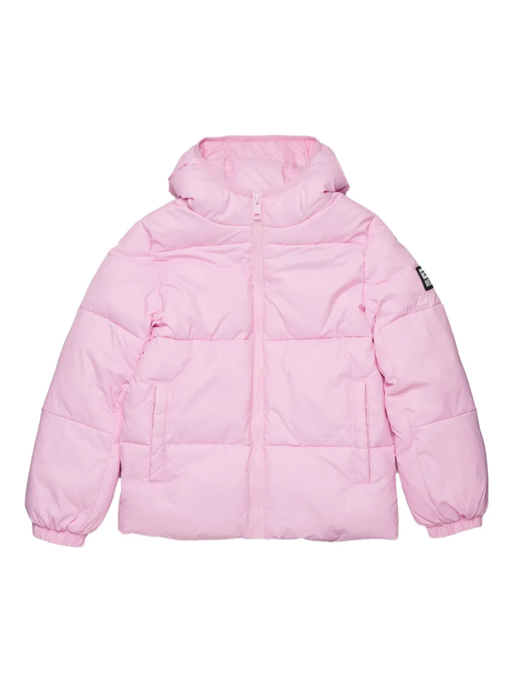 

Пуховик с капюшоном Diesel Kids, розовый