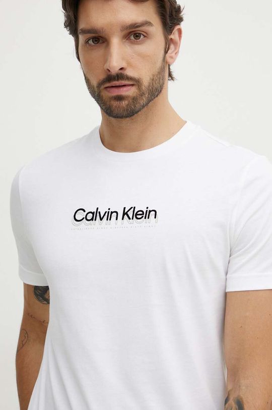 

Хлопковая футболка Calvin Klein, белый