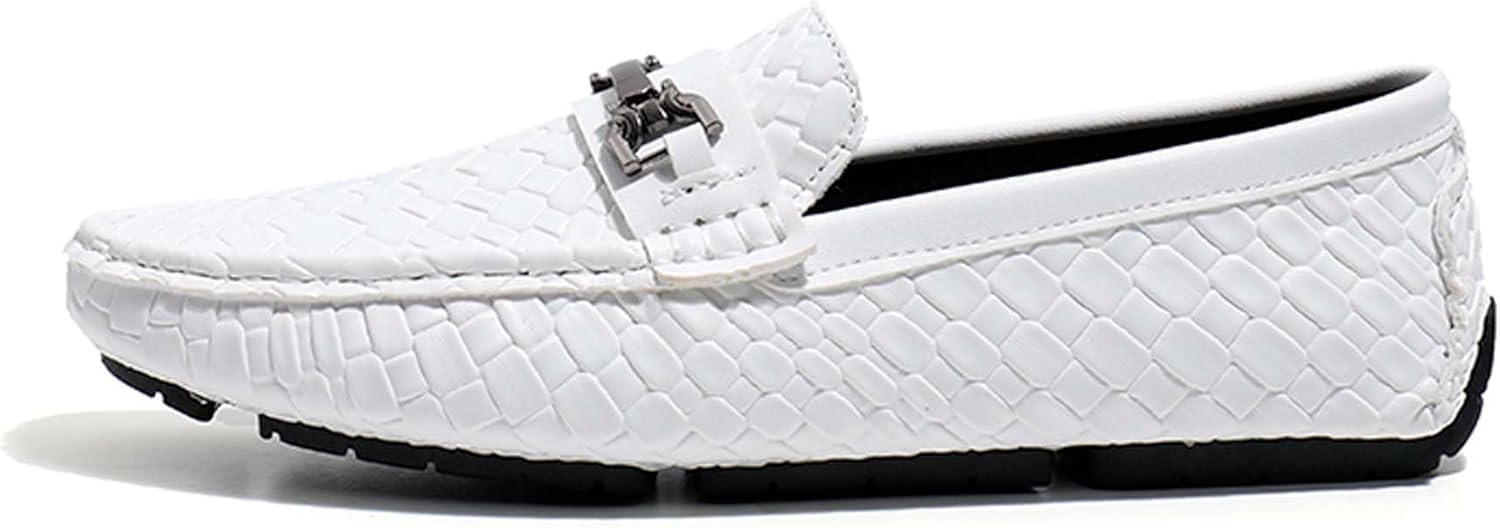 

Мужские лоферы Penny Urban Fashion, деловой повседневный стиль, официальная обувь, дышащие, для ходьбы, вождения, офиса, униформы, свадеб, банкетов, костюмов, платьев, кожаная обувь Generic, белый