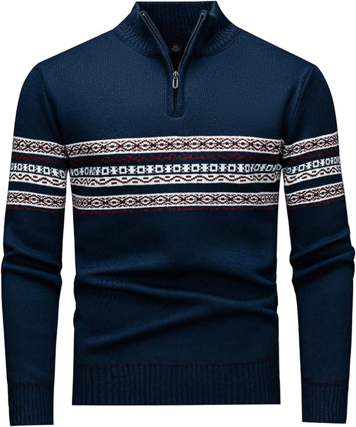 

Свитер Cambkatl с воротником стойкой в винтажном этническом стиле, полузастежка