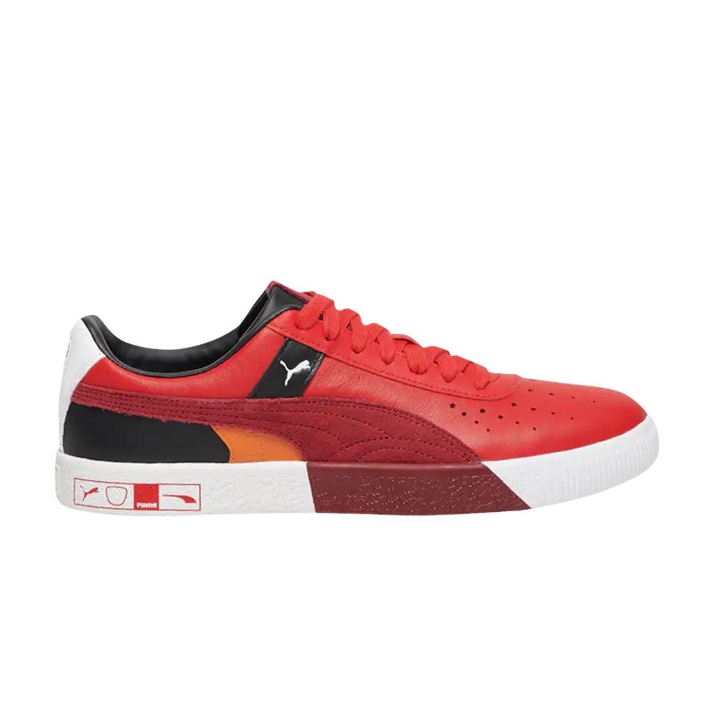 

Кроссовки Clyde Hacked Perforated Toe Puma, красный