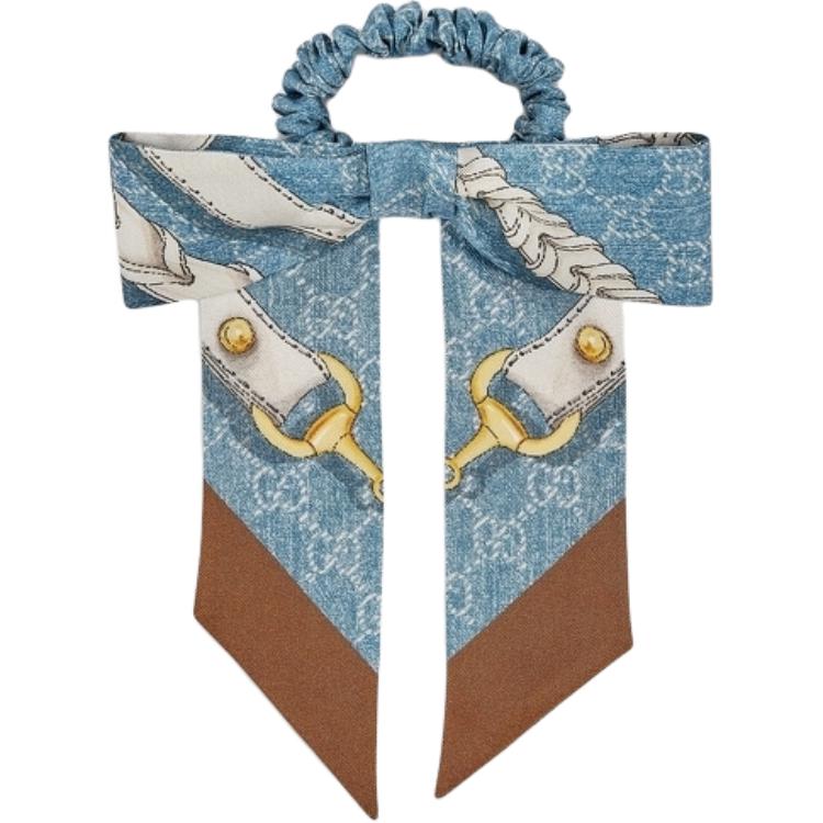 

GUCCI Шелковая резинка для волос mulberry unisex blue