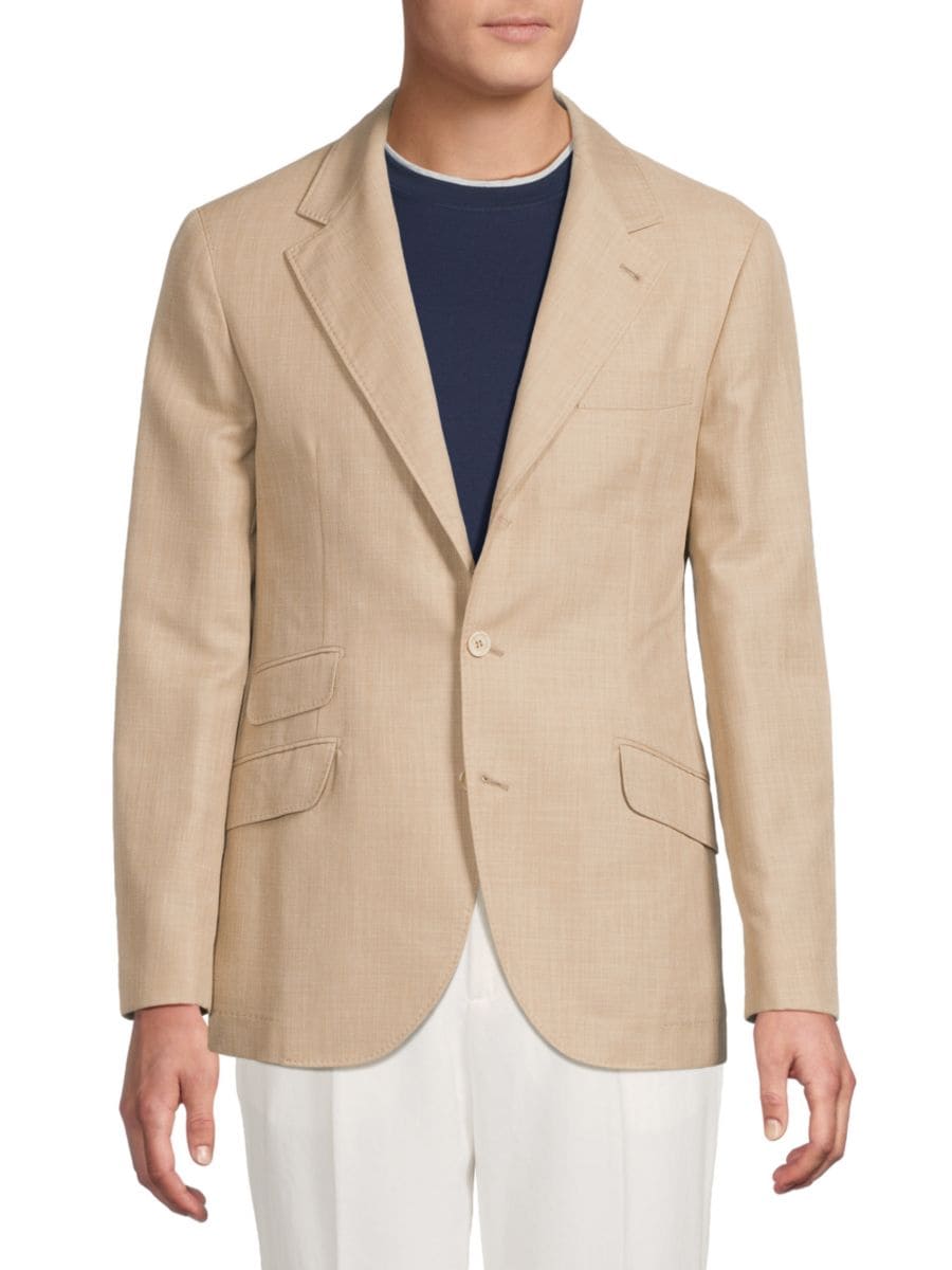 

Спортивное пальто Modern Fit с заостренными лацканами Brunello Cucinelli, коричневый