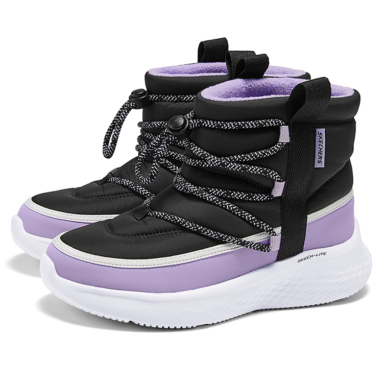 Skechers Kids Термостойкие, устойчивые к скольжению и истиранию ботинки Kids' Black — фото 3