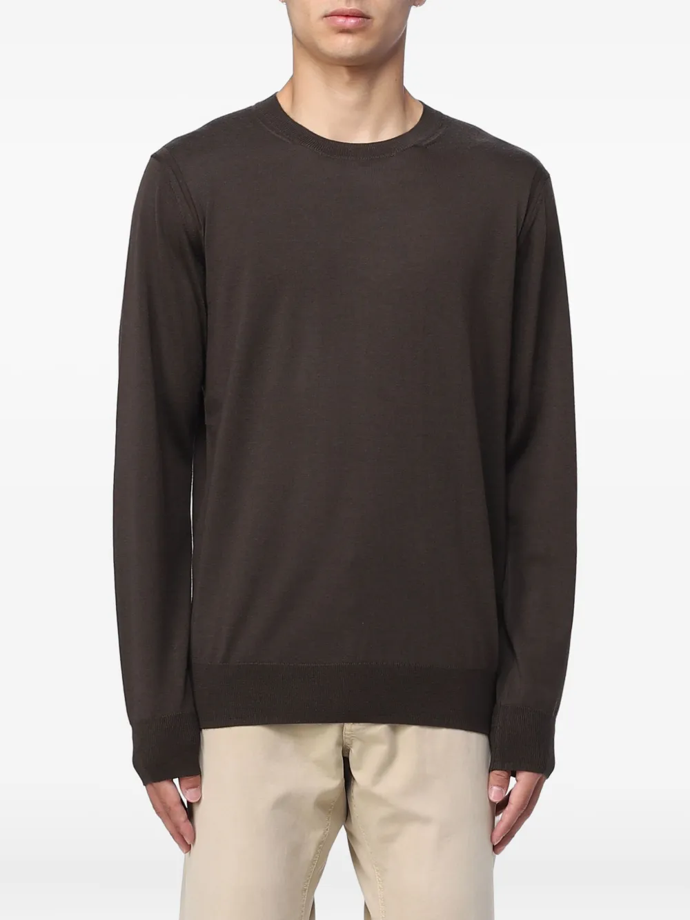 

Топ с круглым вырезом Paolo Pecora, коричневый