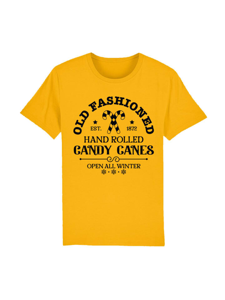 

Футболка F4NT4STIC T-Shirt Cany Canes Retro Weihnachts Sign, цвет spectra yellow