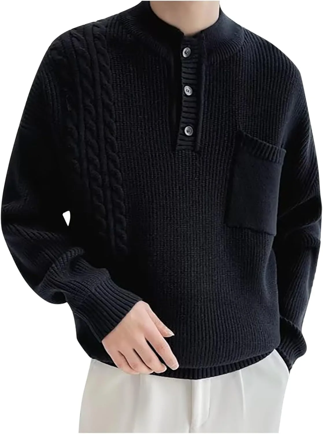 

Мужской свитер Classic Thermal Knit с пуговицами
