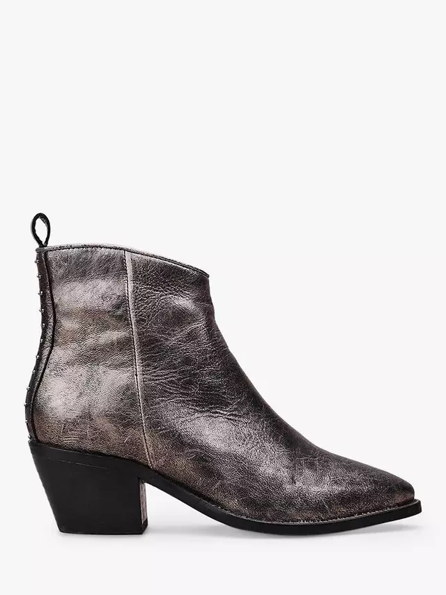 

Ботильоны Moda in Pelle Maevie Leather Western, цвет pewter