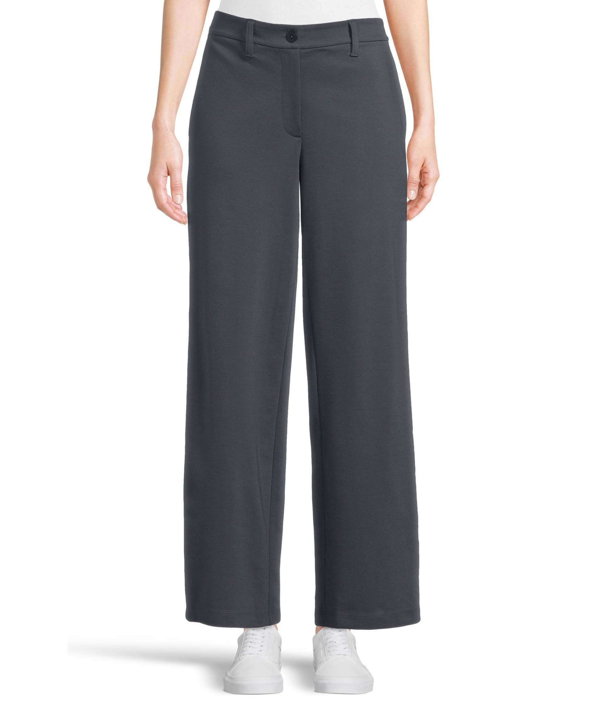 

Брюки Eileen Fisher Wide Full Length Trouser, цвет Ebony