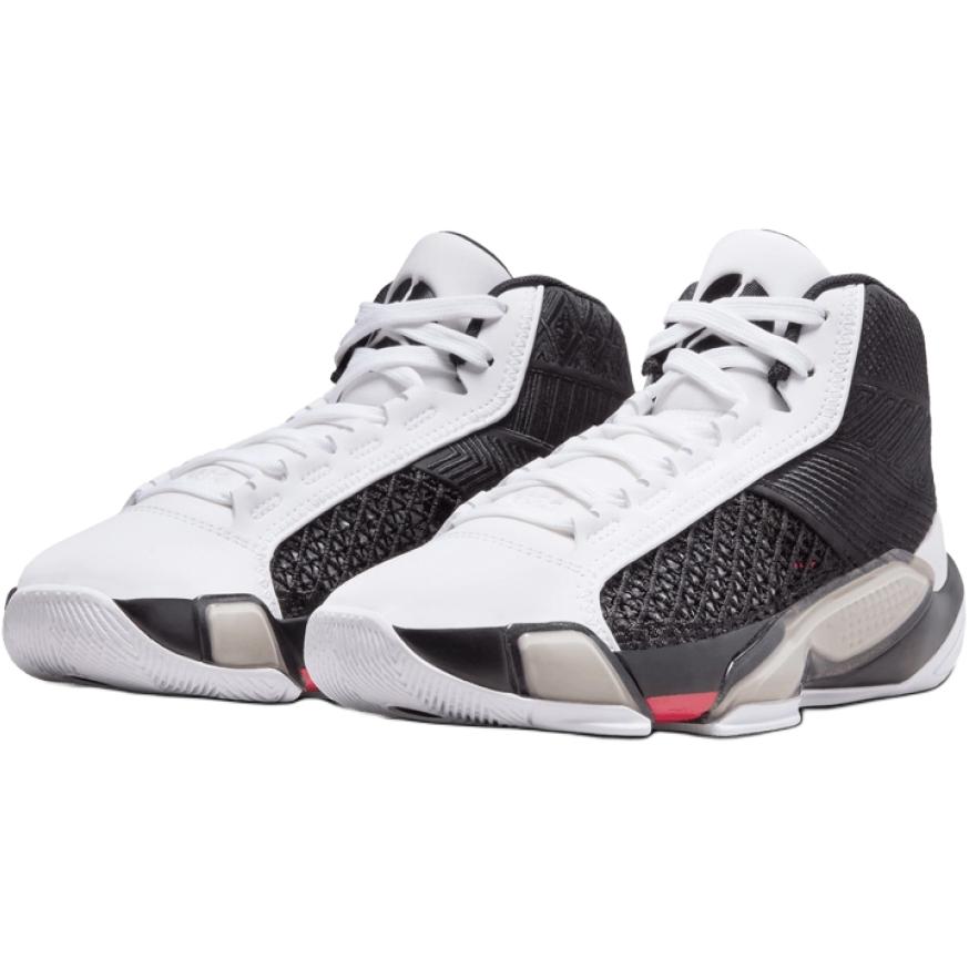 Jordan Кроссовки для баскетбола Air 38 Shock Absorbers Mid Top детские черно-белые унисекс — фото 3
