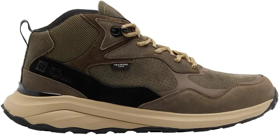 Мужские кроссовки Jack Wolfskin Camp Fever Texapore Mid M, кофейный
