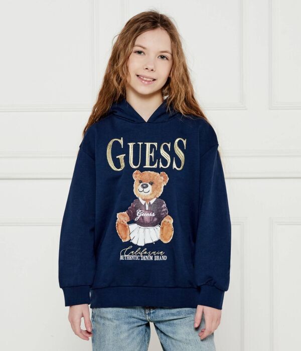 

Толстовка детская Guess с изображением медведя, синий