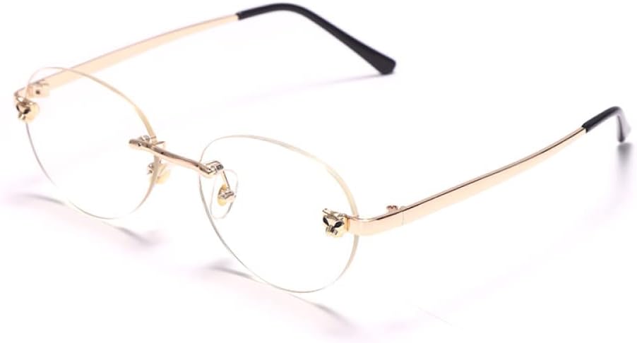 

Ретро-солнцезащитные очки овальной формы без оправы 2027 года для женщин, градиентные солнцезащитные очки для мужчин, защита от УФ-излучения UV400, винтажные очки MTZJH, 3