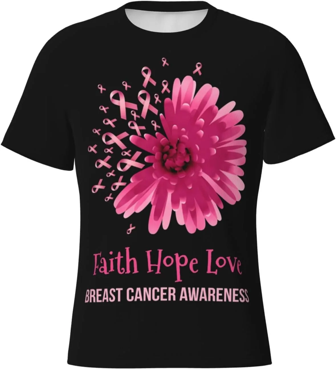 

Футболка мужская Breast Cancer Awareness, Crewneck, короткий рукав NEzih