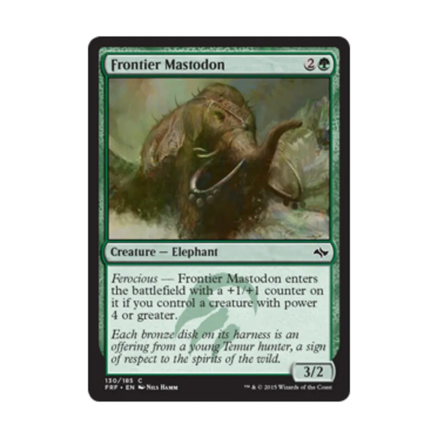 

CCG Пограничный мастодон (C) (фольга), MTG - Fate Reforged