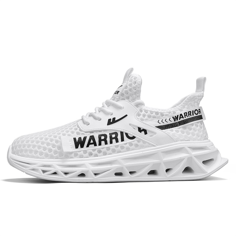 

WARRIOR Кроссовки мужские casual низкие Rebound Balance Support Abrasion Resistant Breathable Slip Resistant белые черные