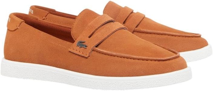 

Lacoste мужские замшевые слипоны Cochet, Brown/White