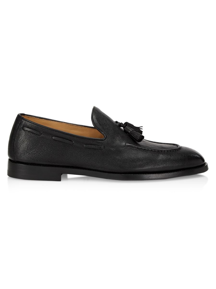 

Кожаные лоферы Flex Tassel Brunello Cucinelli, цвет Nero