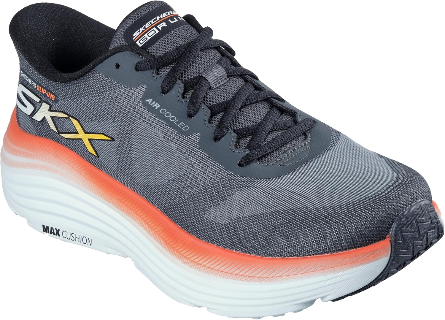 Кроссовки Skechers для мужчин Hands Free Slip-ins Max Cushioning Endeavour - модель Exciton, угольный — фото 4
