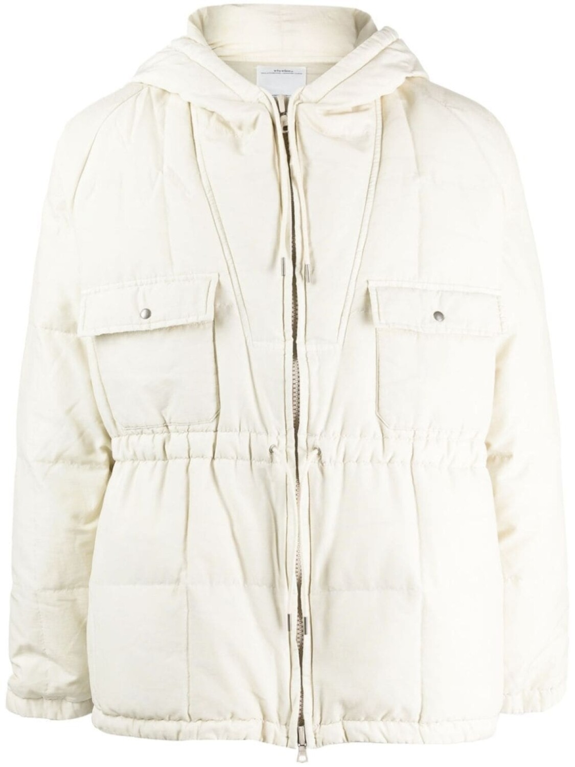 

Пуховик с карманами visvim, бежевый