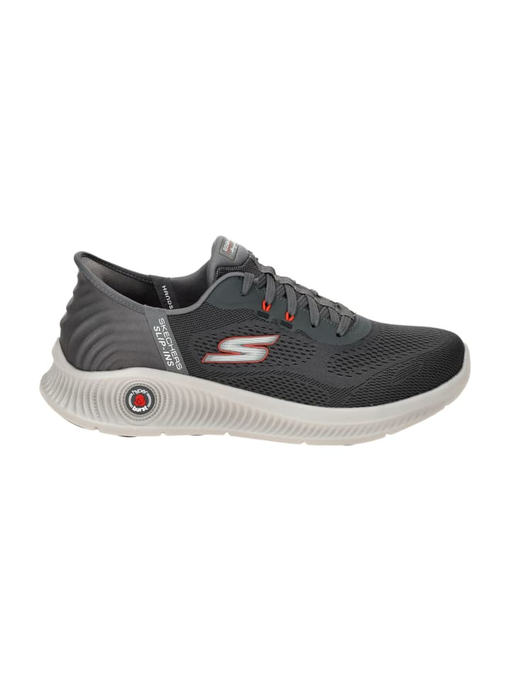 Skechers Спортивные кроссовки на шнуровке серого цвета — фото 2