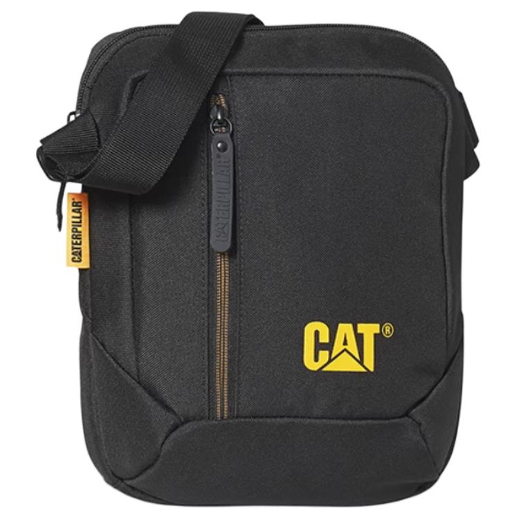

2L Плечевая сумка, Кроссбоди из полиэстера Мужская CAT, Черная