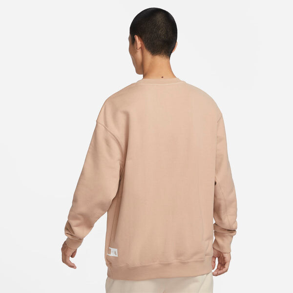 Толстовка sportswear premium fleece sweatshirt 'tan' Nike, бежевый — фото 2