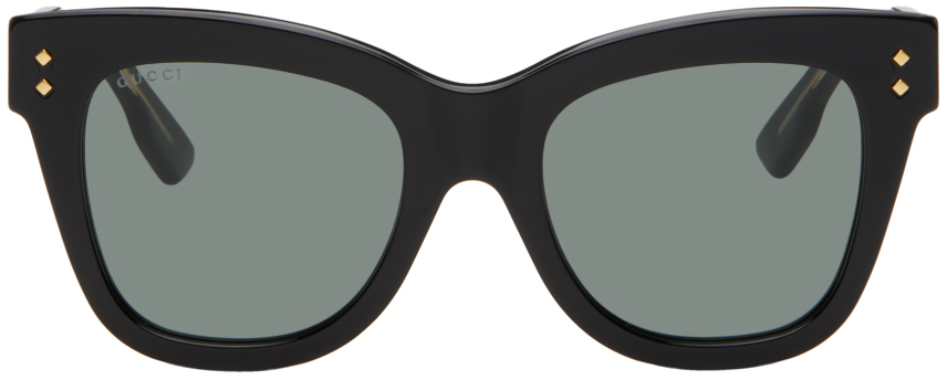 

Черные солнцезащитные очки Wayfarer Gucci, цвет Black