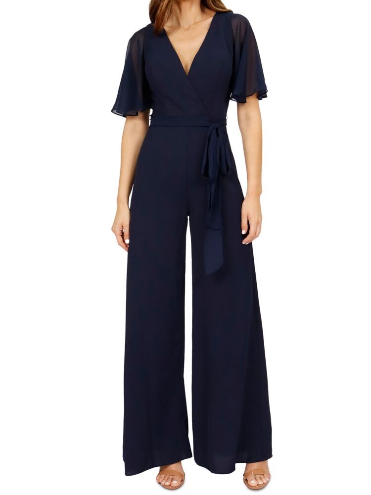 

Широкий комбинезон Surplice Rene Ruiz Collection, синий
