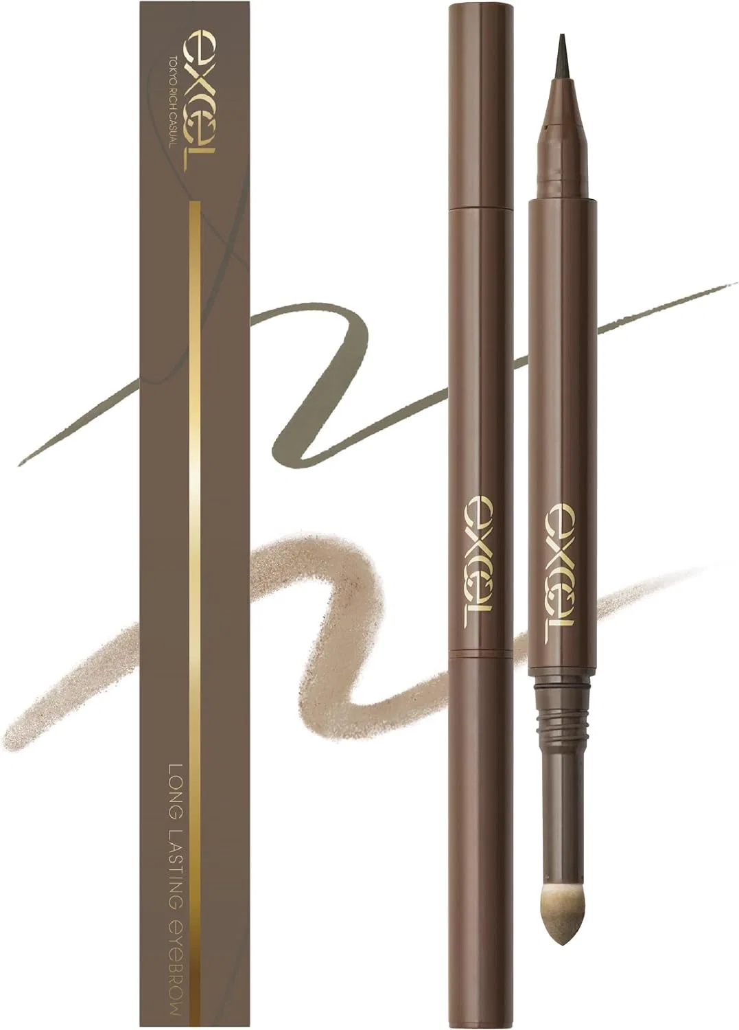 Подводка для бровей Excel Long Lasting Eyebrow N LT03 Greish Brown
