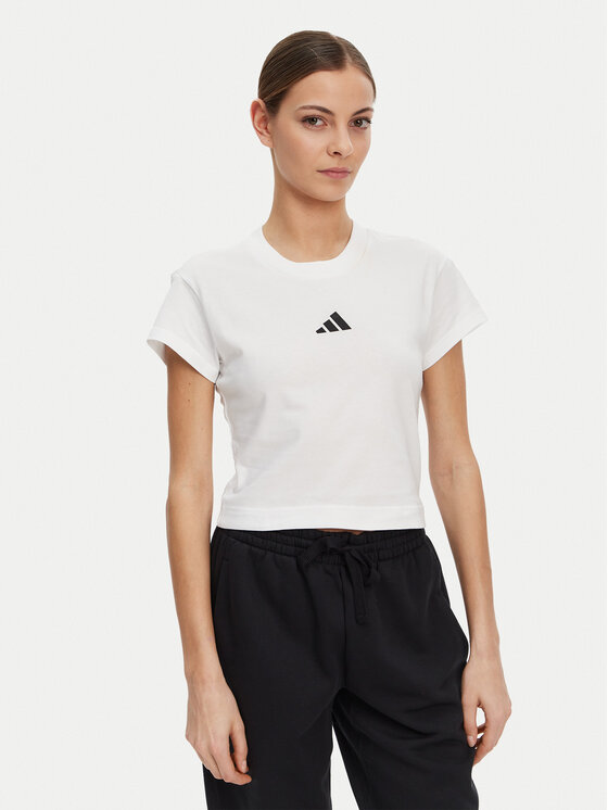 

Облегающая футболка Future Icons Small Logo Baby JE4001 Adidas, белый