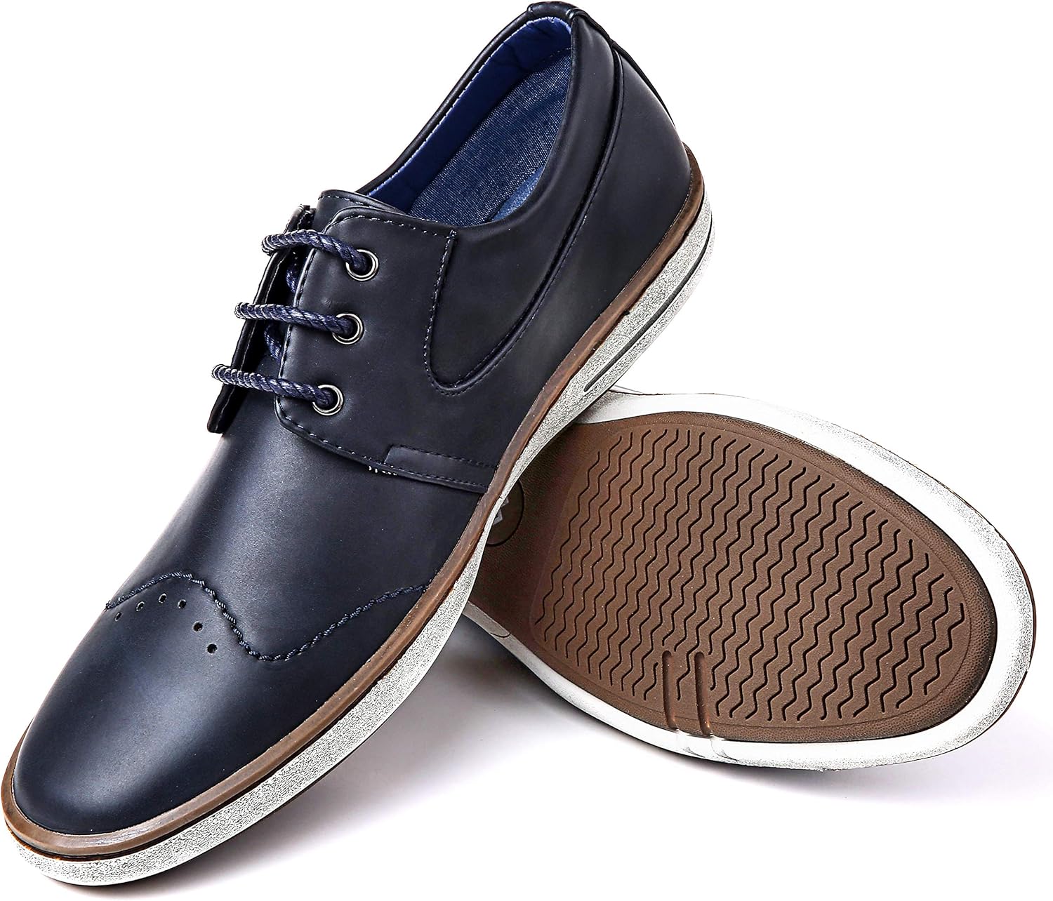 

Мужские повседневные оксфорды Mio Marino - удобные деловые модные мужские повседневные туфли Marino Avenue, темно-синий