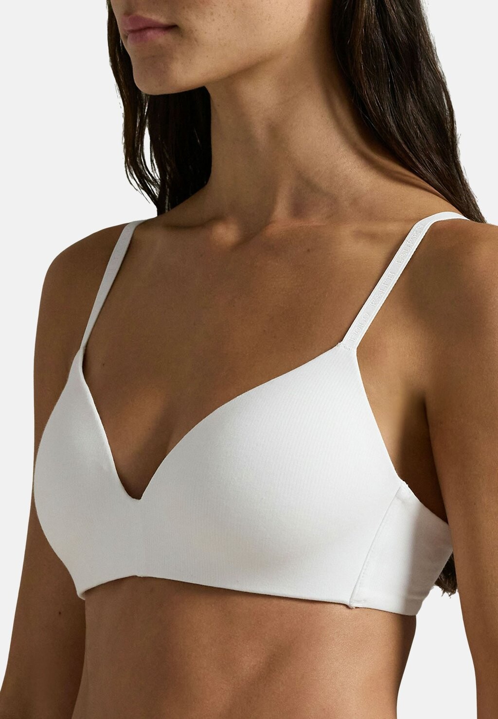 

Треугольный бюстгальтер WIRELESS PLUNGE BRA Polo Ralph Lauren, белый